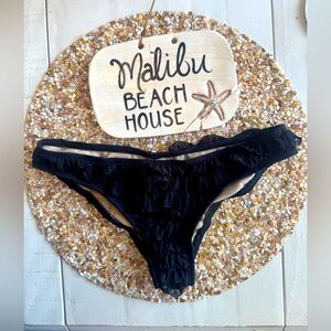 Tyler rose black ruffle bikini bottom
